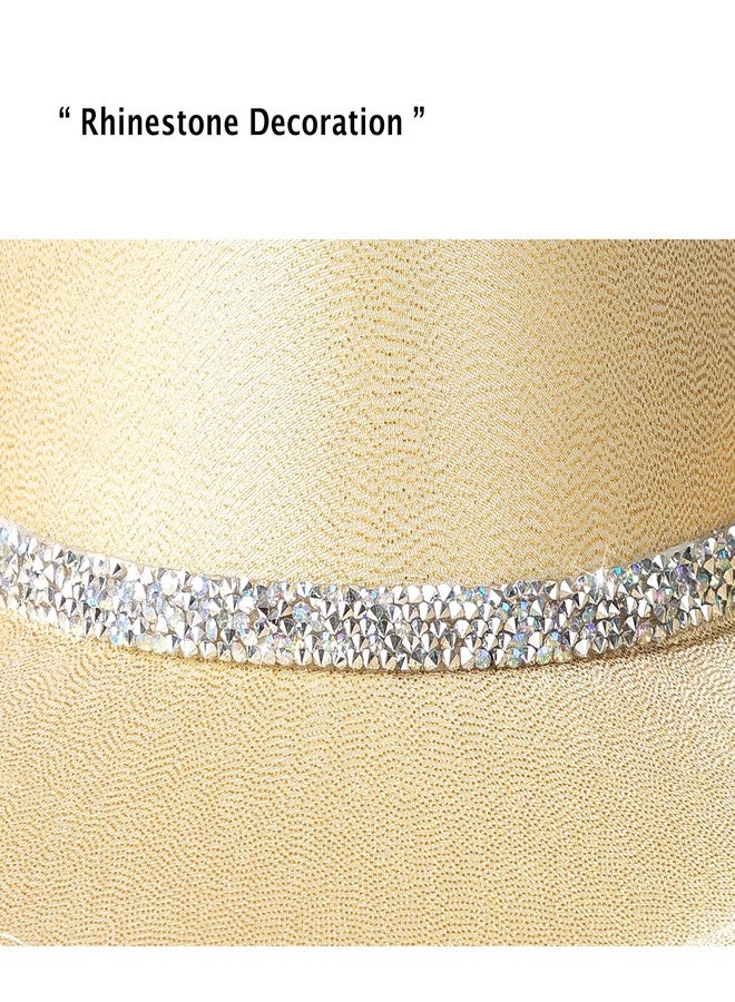 Lisianthus Glitter Cowboy Hat for Women and Men Party Disco Cowgirl Hat Gold - Image 4